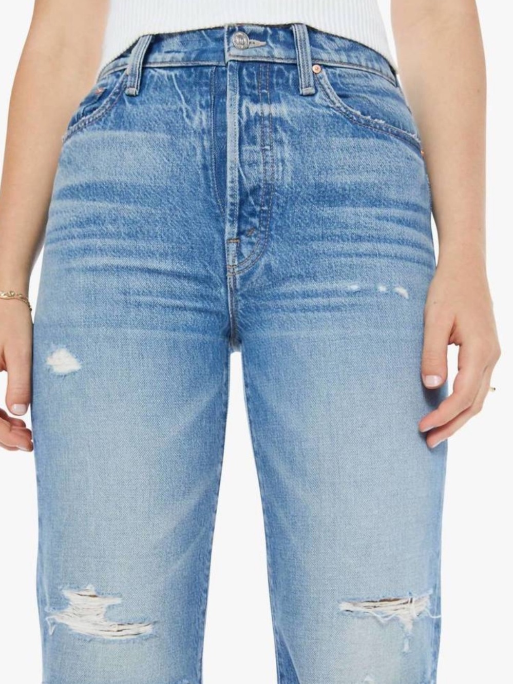 MOTHER The Rambler Sneak TCB Jeans - Picture 2 of 13